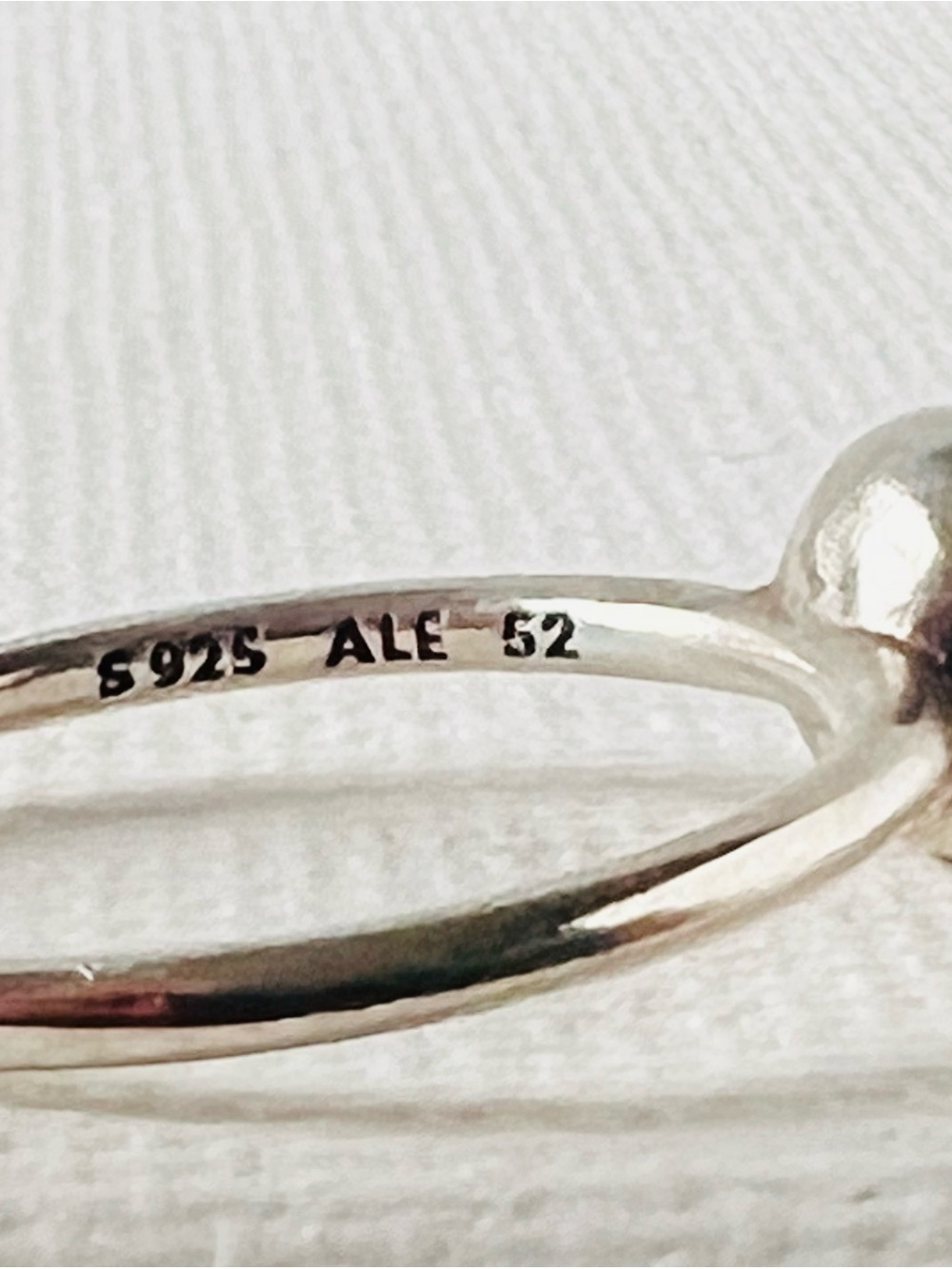 Pandora Sterling Silver (925) Solitaire Birthstone Ring - Approximately Size 6 - Picture 10 of 10